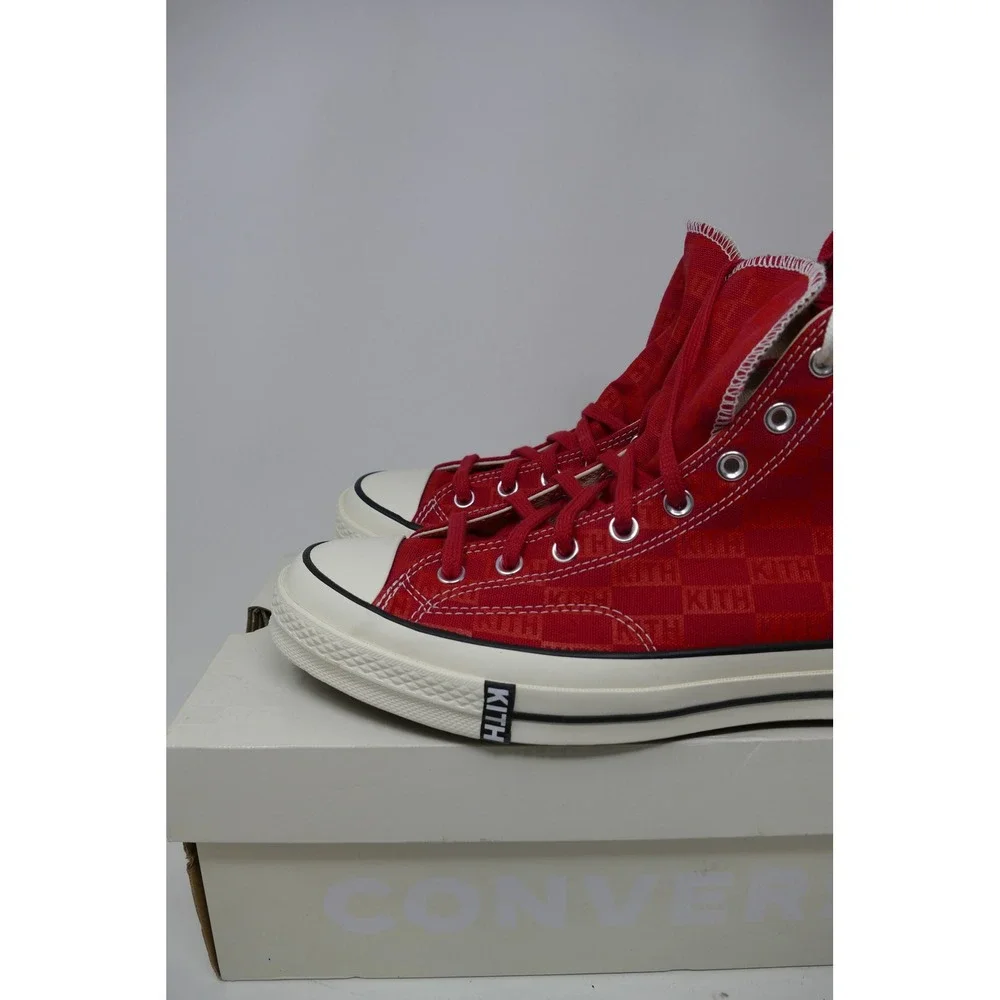 Kith x Converse Chuck 70 Hi Red Sneakers Limited Edition Shoes Size‎ 11